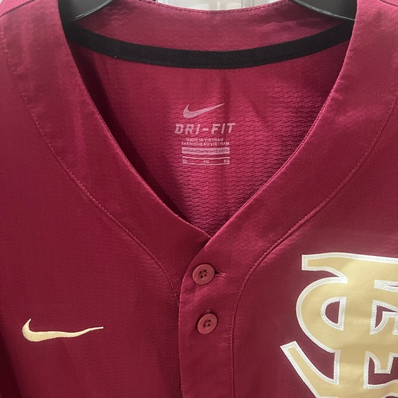 Nike dri- fit FSU Florida State university Seminoles baseball shirt size XL - Picture 3 of 5